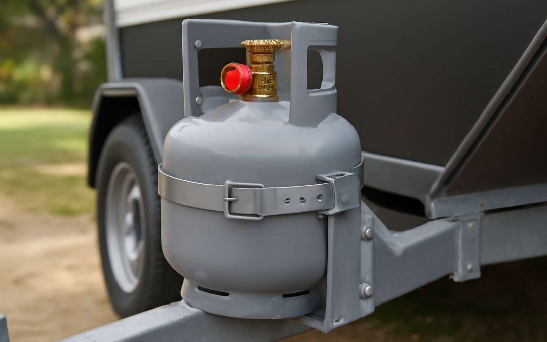 Secure Your Travel Convenience with Durable and Easy-to-Install Gas Bottle Bracket for Trailer