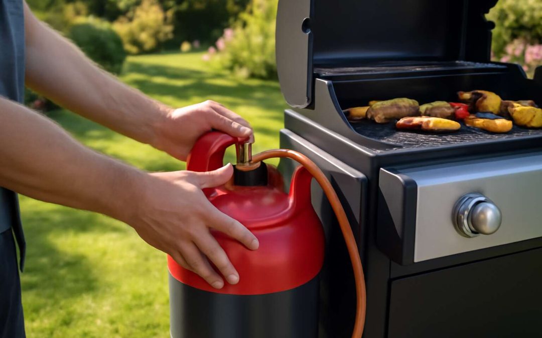 replace gas bottle bbq