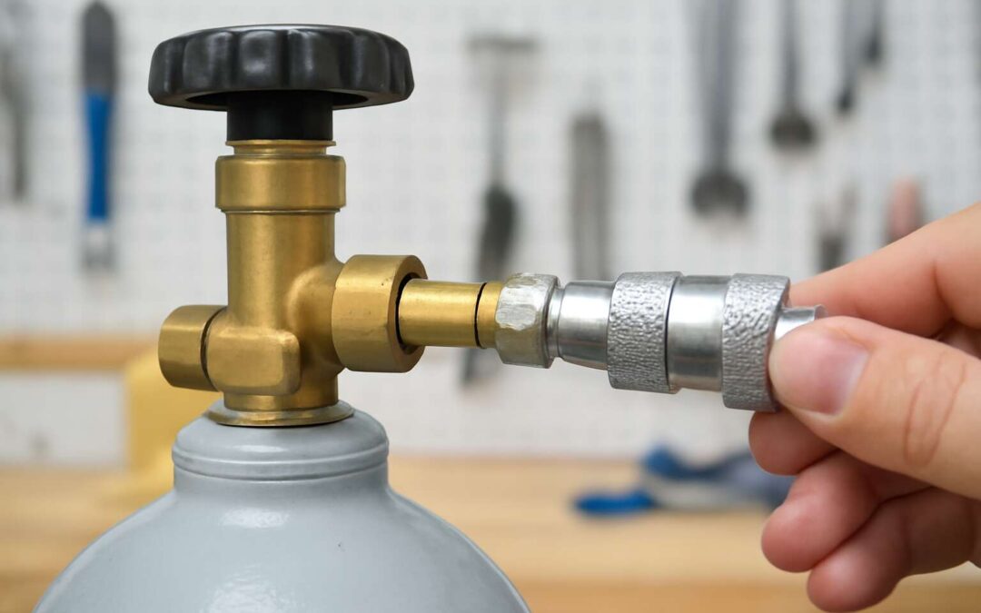 gas bottle quick release: Safer, faster cylinder handling for home and field.