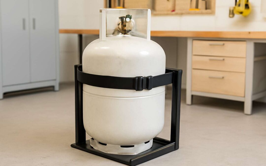 Secure your setup with the gas bottle mount for rugged outdoor cooking.
