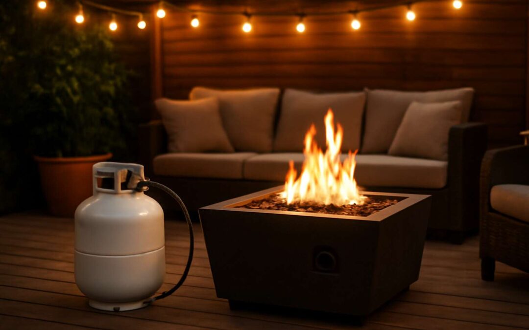 Cozy Backyard Nights with gas bottle for fire pit: Safe warmth and easy setup