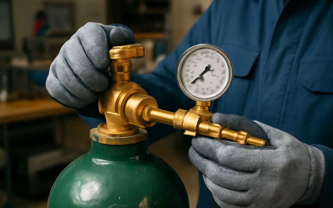 gas bottle valve replacement