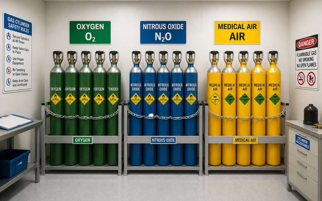 medical gas bottle storage